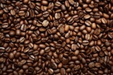 Fototapeta Kuchnia - Roasted coffee beans background, Generative AI
