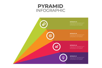 Vector pyramid up arrows infographic, diagram chart, triangle graph presentation. Business timeline concept with 5 parts