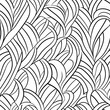 © alexandre - A simple black and white coloring book pattern doodle  generative ai