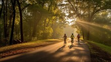 
Family Bike Rides, Walks Along The Paths, Active Recreation.
Generative AI