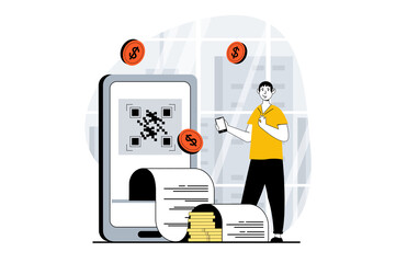 Leinwandbilder - Employee hiring process concept with people scene in flat design for web. HR manager declined and approved applicant resumes in team. Illustration for social media banner, marketing material.