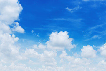 Wall Mural - blue sky with clouds many beautiful white