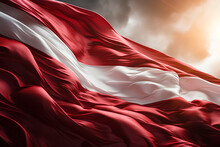 Indonesia Independence Day, Beautiful Fluttering Indonesian Flag