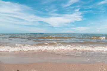 Wall Mural - Sand on the beach with sea