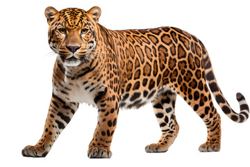 jaguar isolated on transparent background ,leopard wildcat clipart ,generative ai