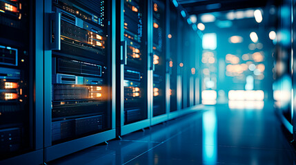 Security troubleshoot in server room.