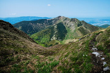 Sticker - Little Krivan hill, mountain scenery, Little Fatra, Slovakia