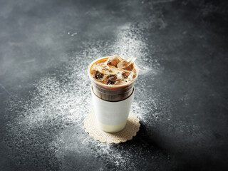 Canvas Print - Iced Americano in a take-out container