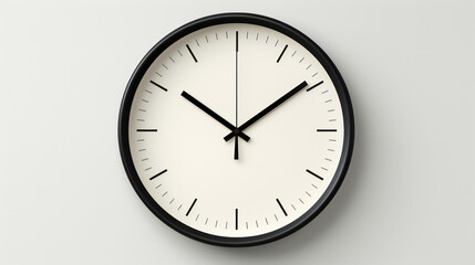 wall clock isolated on white