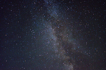 Wall Mural - starry night sky with milky way