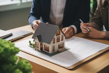 Sign An Agreement For A New Home 