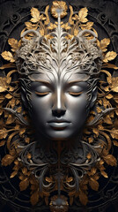 Wall Mural - A statue of a woman