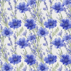  blue flowers background