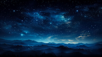 Wall Mural - Star night sky , background