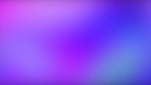 Defocused Glow. Neon Gradient Background. Fluorescent Flare. Blur Pink Purple Blue UV Color Light Smooth Abstract Copy Space Texture.
