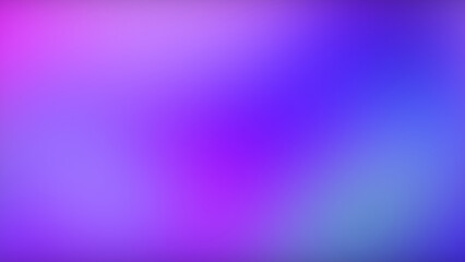 Defocused glow. Neon gradient background. Fluorescent flare. Blur pink purple blue UV color light smooth abstract copy space texture.