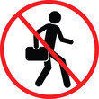 No Soliciting Symbol. Prohibition Sign. Restriction Icon