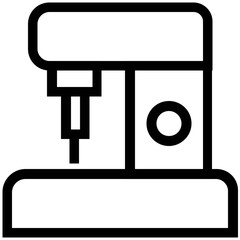 Sticker - Collection of Sewing Equipment Linear Icons 

