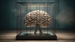 © Kanisorn - Human brain in a cramped cage. The concept of being restricted from thinking outside the box. Generative AI
