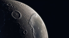 Moon HD 8K Wallpaper Stock Photographic Image
