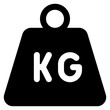 KG heavy Icon Symbol For Packaging Design Standart