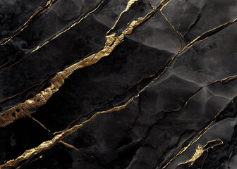  A captivating blend of black and gold stone textures creates an elegant and sophisticated background.