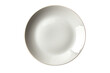 White ceramic plate isolated on transparent background. Generative Ai