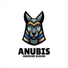 Wall Mural - anubis mascot illustration logo design