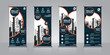 Modern Roll up banner standee design template, pull up, x banner template banner layout