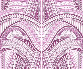 Poster - Polynesian style ornament backdrop