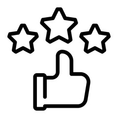 rating line icon