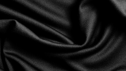 Wall Mural - black fabric cloth background texture