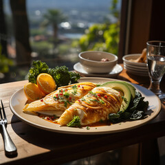 Wall Mural - grilled salmon steak