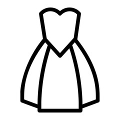 Sticker - wedding dress