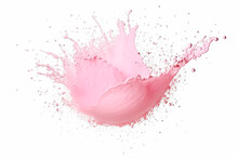 Powder Cosmetic Explosion With Explosion Or Drop Splash, Dynamic Brushwork Style. Ai Generated