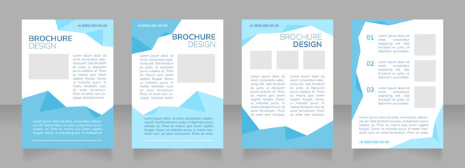 Informal learning opportunities blank brochure layout design. Vertical poster template set with empty copy space for text. Premade corporate reports collection. Editable flyer paper pages