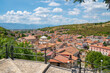 Top view of the town of Pescina from the tower of San Berardo, Pescina, L'Aquila, Abruzzo, Italy