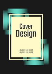 Wall Mural - spa salon business card design template. wellness and healthcare. poster with flat illustrations and