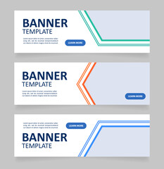 Wall Mural - online banking services web banner design template. vector flyer with text space. advertising placar
