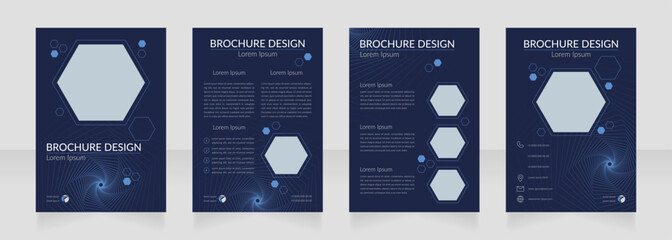 Wall Mural - structural exploration and science blank brochure design. template set with copy space for text. pre