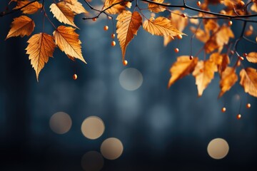 Wall Mural - multicolored leaves. generative ai