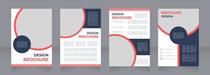 Wall Mural - mental health importance blank brochure design. psychology. template set with copy space for text. p