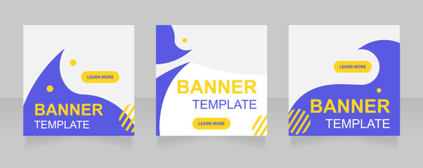 Wall Mural - business analyst internship web banner design template. vector flyer with text space. advertising pl