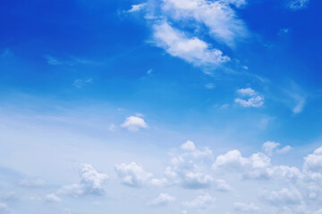 Wall Mural - blue sky with clouds many beautiful white