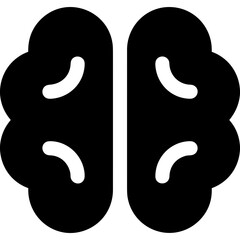 Brain idea symbol icon vector image. Illustration of the creative intelligence think design image