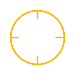Focus, target yellow icon 