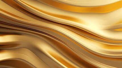 Wall Mural - abstract gold background, golden fabric swirl wrinkle, generative ai
