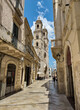 Altstadt von Altamura, im Hintergrund die Kathedrale, Apulien, Italien