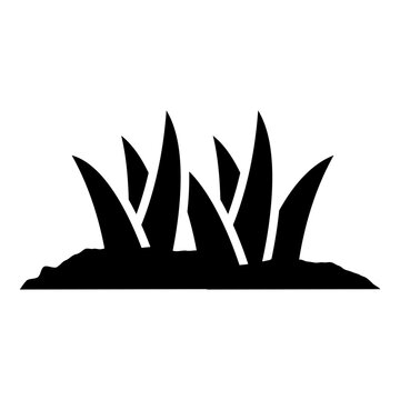 grass icon vector logo template