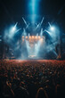 © Miljan Živković - crowd at stadium on concert tour crowded performance with stage lights